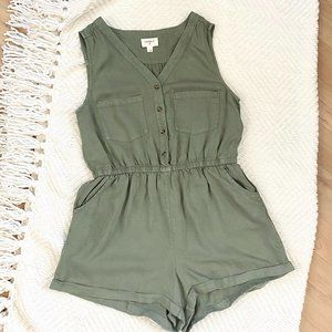 Everly Green Romper, Large